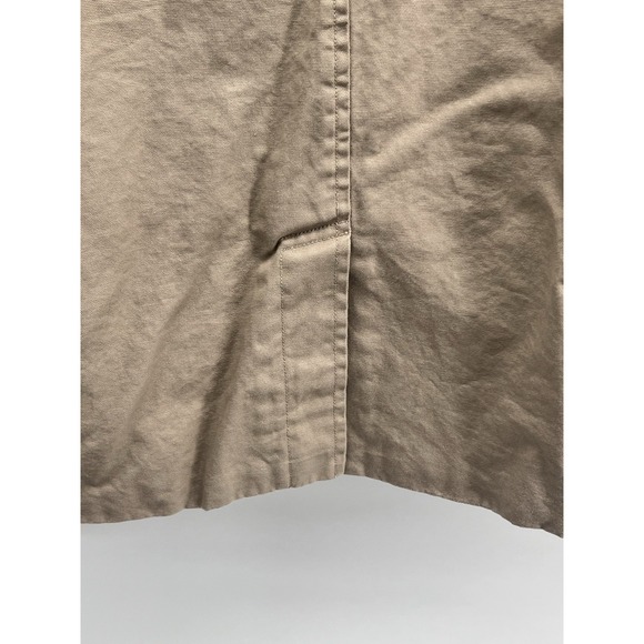 Duluth Trading Co Women's Blazer Jacket Beige Notch  Buttons Large Canvas Cotton - Picture 6 of 13